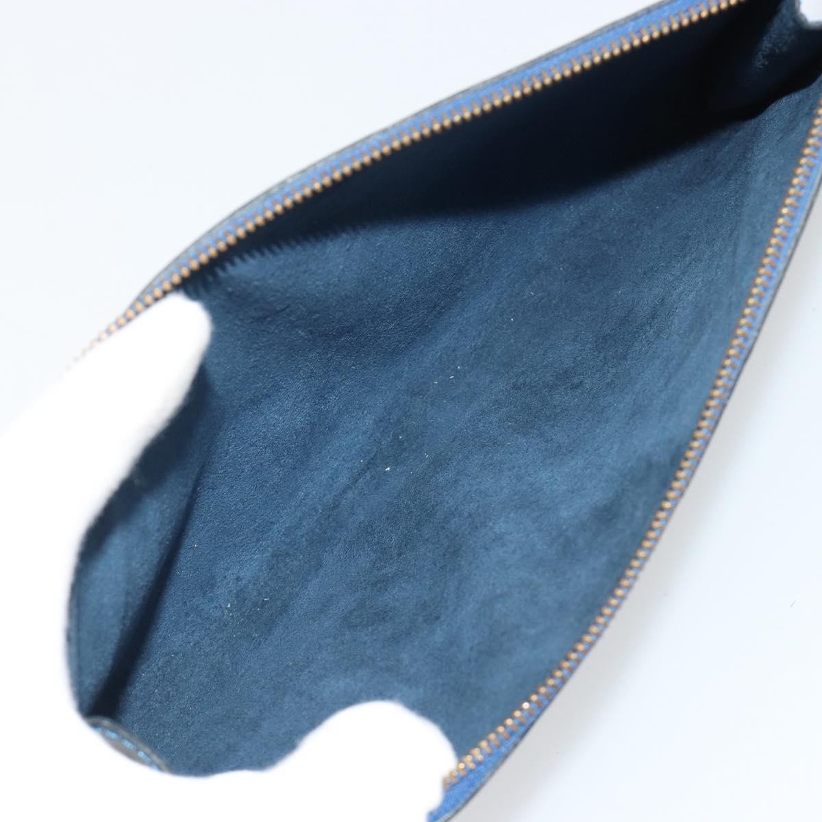 Louis Vuitton Pochette Accessoires Epi Leather Blue Leather Clutche & Pouche Bag (Authentic Pre-Loved)