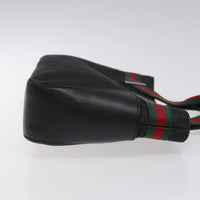 Gucci Vintage Tote Canvas Black Canvas Tote Bag Bag (Pre-Loved)