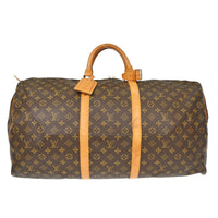 Louis Vuitton Louis Vuitton Keepall Bag Monogram Canvas Brown Canvas Travel Bag Bag (Authentic Pre-Loved)
