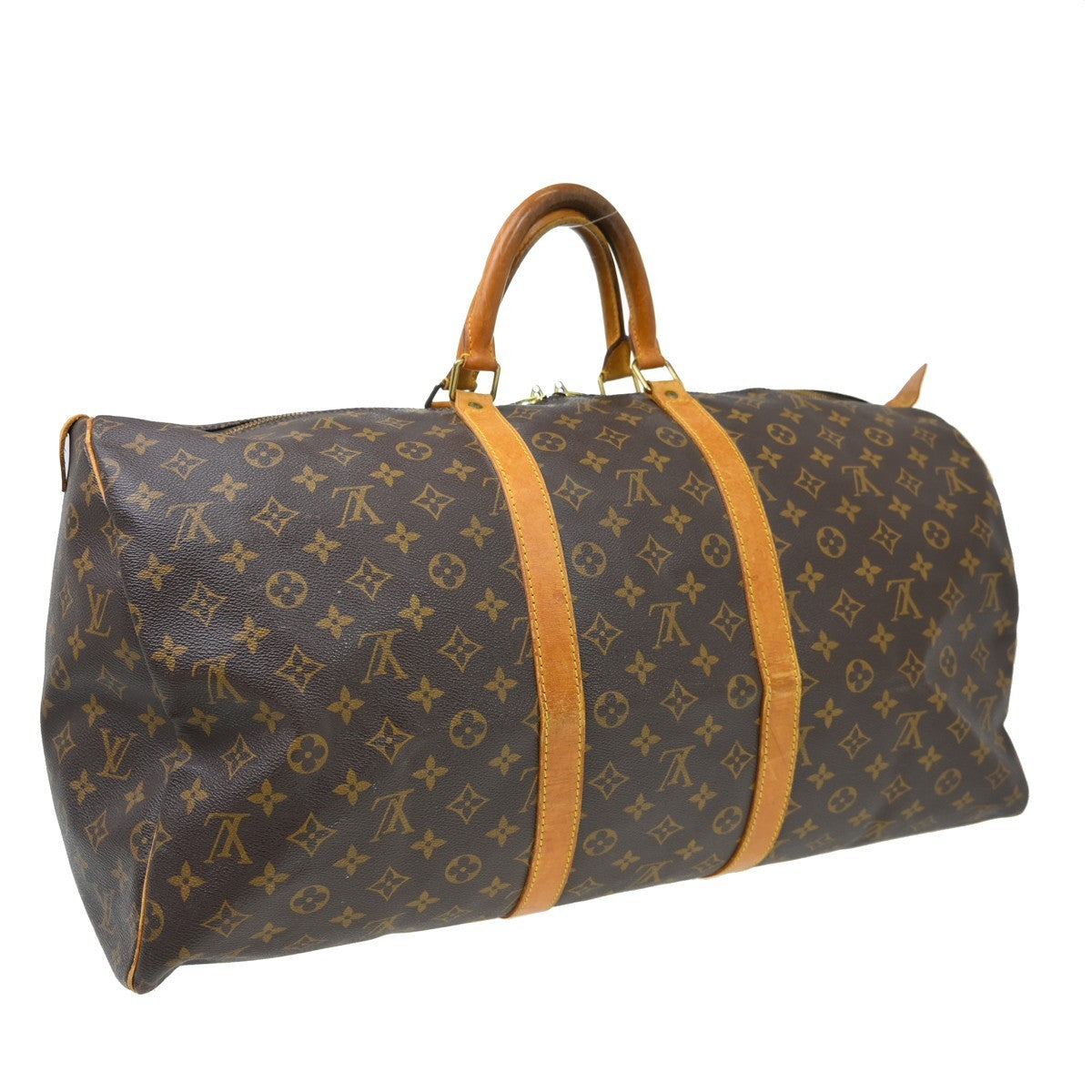 Louis Vuitton Louis Vuitton Keepall Bag Monogram Canvas Brown Canvas Travel Bag Bag (Authentic Pre-Loved)