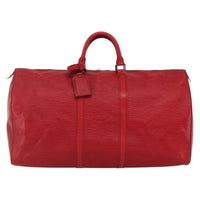Louis Vuitton Keepall Bag Epi Leather Red Leather Travel Bag Bag (Authentic Pre-Loved)