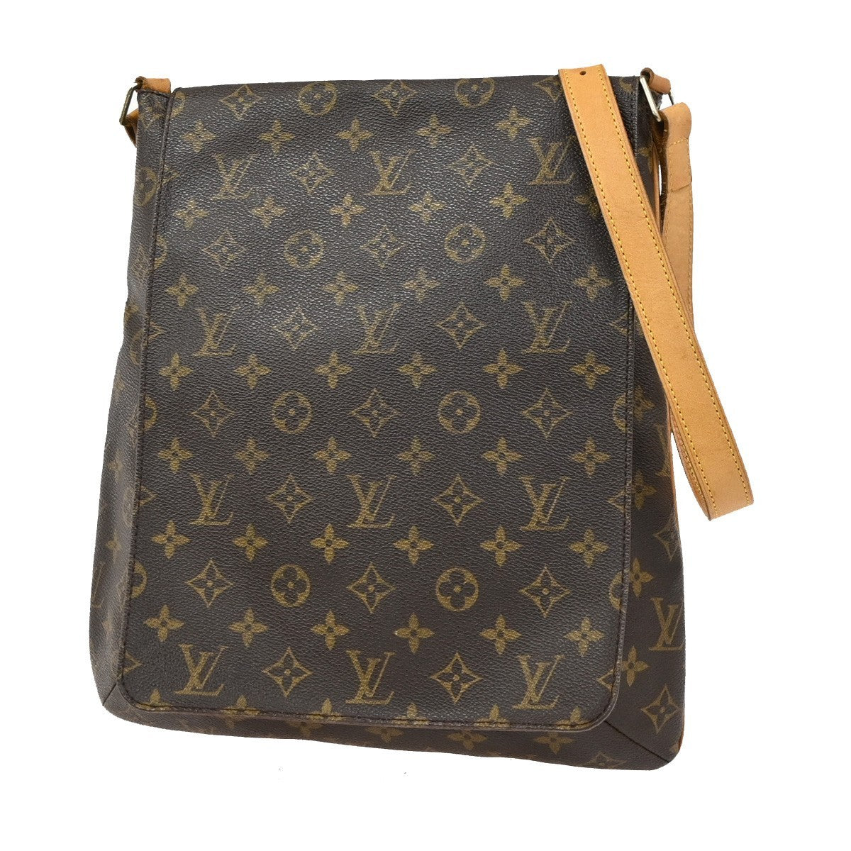 Louis Vuitton Musette Salsa Handbag Monogram Canvas Brown Canvas Shoulder Bag Bag (Authentic Pre-Loved)