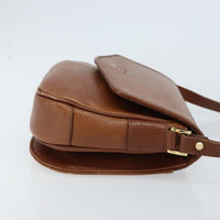 Burberry Flap Shoulder Bag Leather Brown Leather Shoulder Bag Bag (Pre-Loved)