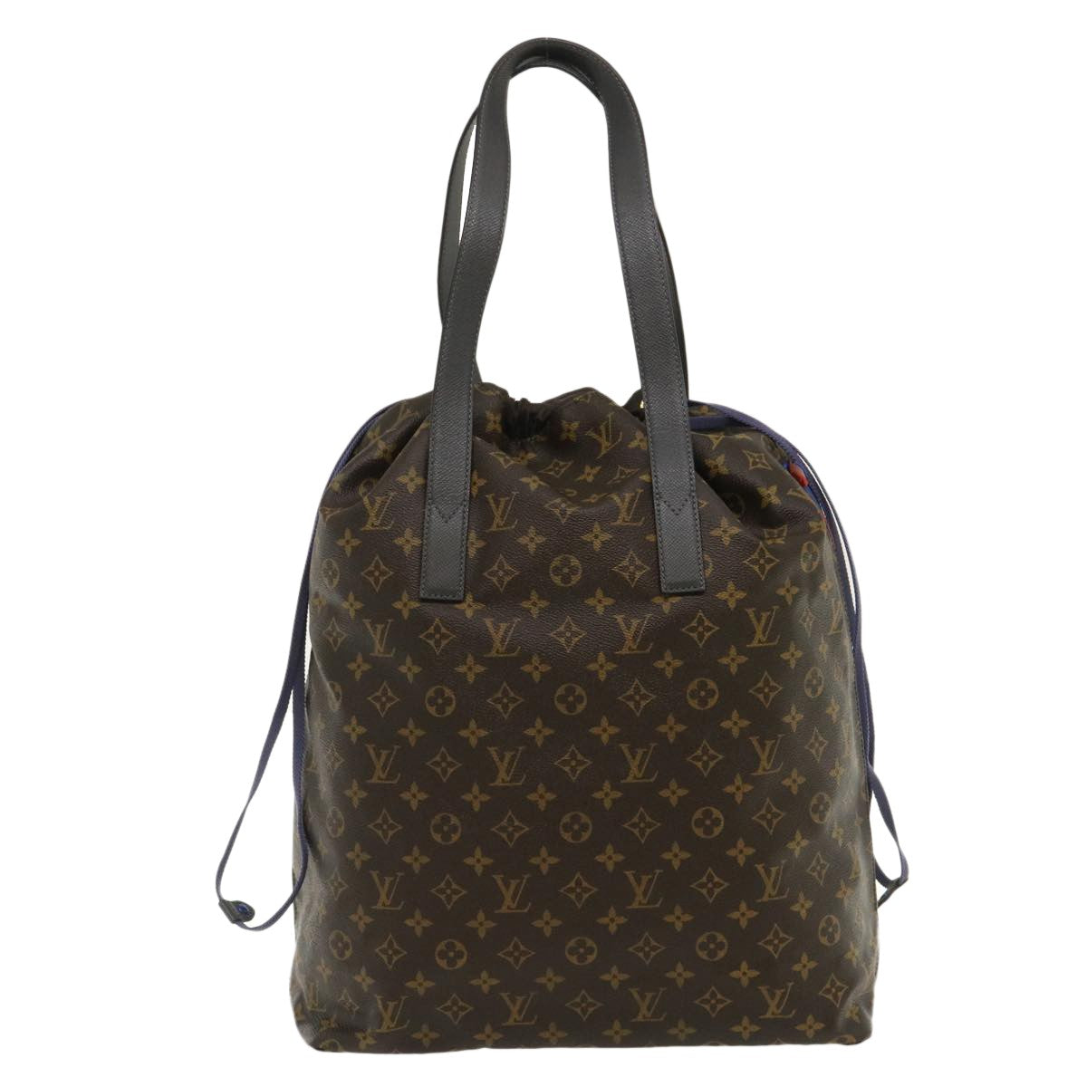 Louis Vuitton Cabas Light Drawstring Bag Monogram Split Canvas Brown Canvas Tote Bag Bag (Authentic Pre-Loved)