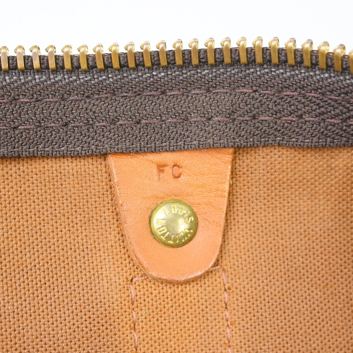 Louis Vuitton Keepall Bag Monogram Canvas Brown Canvas Travel Bag Bag (Authentic Pre-Loved)