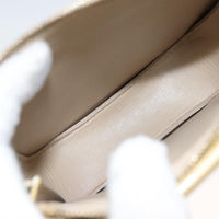 Louis Vuitton Mott Handbag Monogram Vernis Beige Patent_Leather Clutche & Pouche Bag (Authentic Pre-Loved)