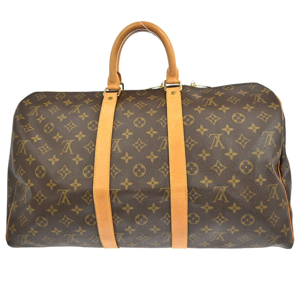 Louis Vuitton Keepall Bag Monogram Canvas Brown Canvas Travel Bag Bag (Pre-Loved)