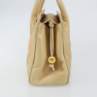 Chanel Vintage Convertible Tote Chevron Lambskin Beige Leather Tote Bag Bag (Authentic Pre-Loved)