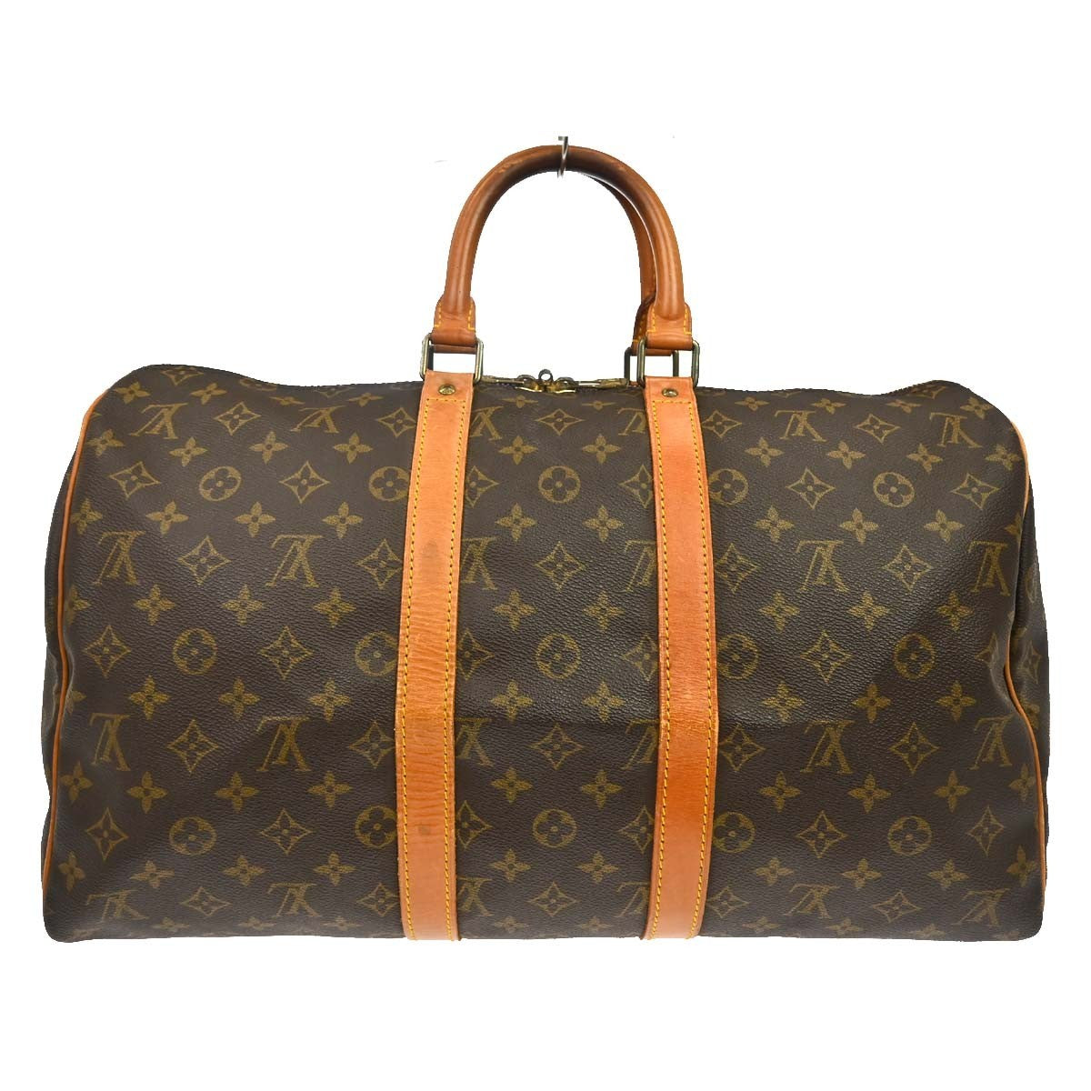 Louis Vuitton Keepall Bag Monogram Canvas Brown Canvas Travel Bag Bag (Authentic Pre-Loved)