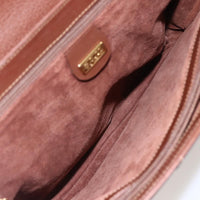 Gucci Vintage Tote Leather Brown Leather Tote Bag Bag (Authentic Pre-Loved)