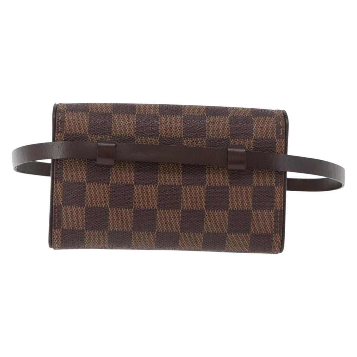 Louis Vuitton Florentine Waist Bag Monogram Canvas Brown Canvas Clutche & Pouche Bag (Authentic Pre-Loved)