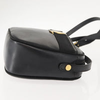 Salvatore Ferragamo Vala Shoulder Bag Leather Black Leather Shoulder Bag Bag (Authentic Pre-Loved)