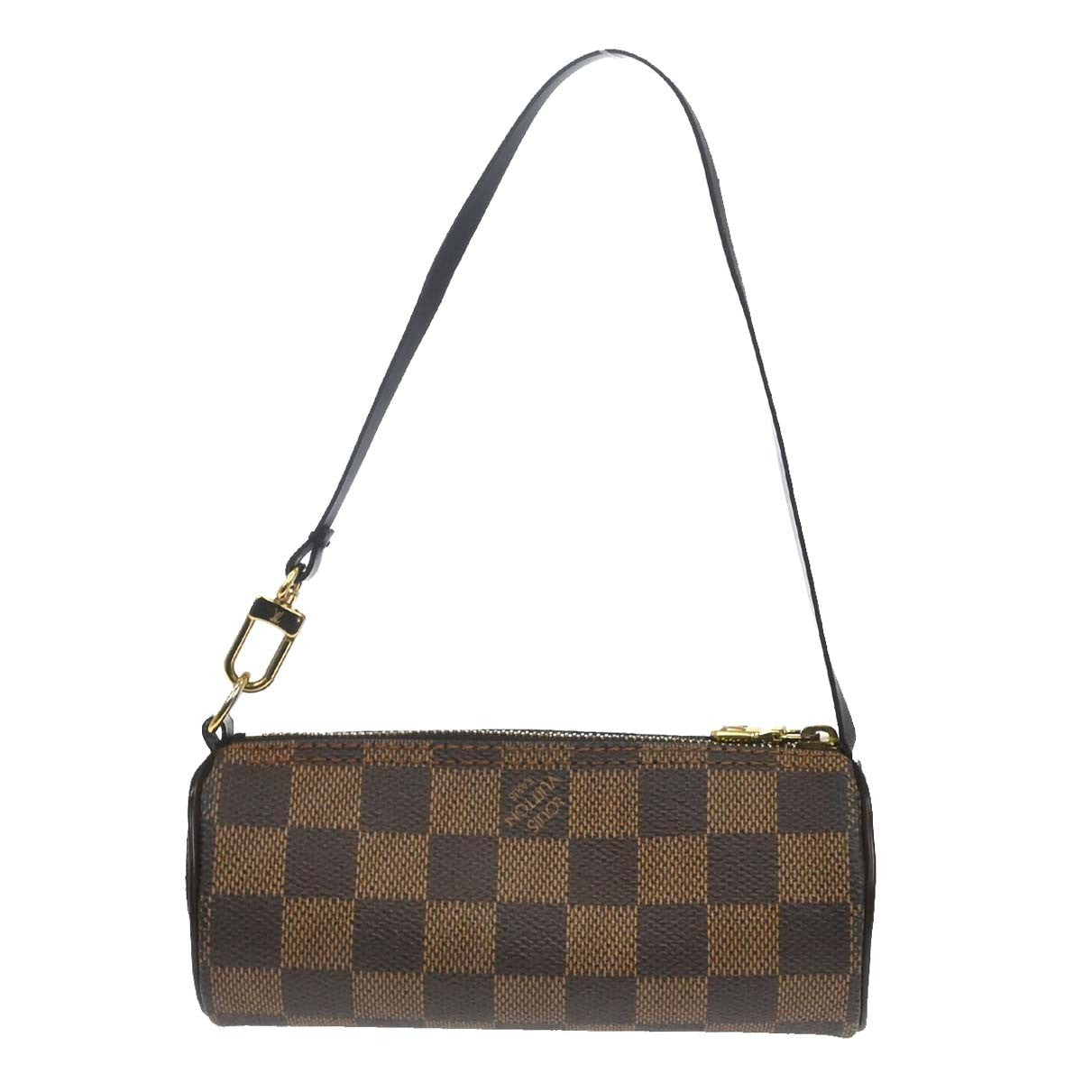 Louis Vuitton Papillon Pochette Damier Brown Canvas Clutche & Pouche Bag (Pre-Loved)