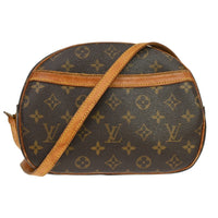 Louis Vuitton Blois Handbag Monogram Canvas Brown Canvas Shoulder Bag Bag (Authentic Pre-Loved)