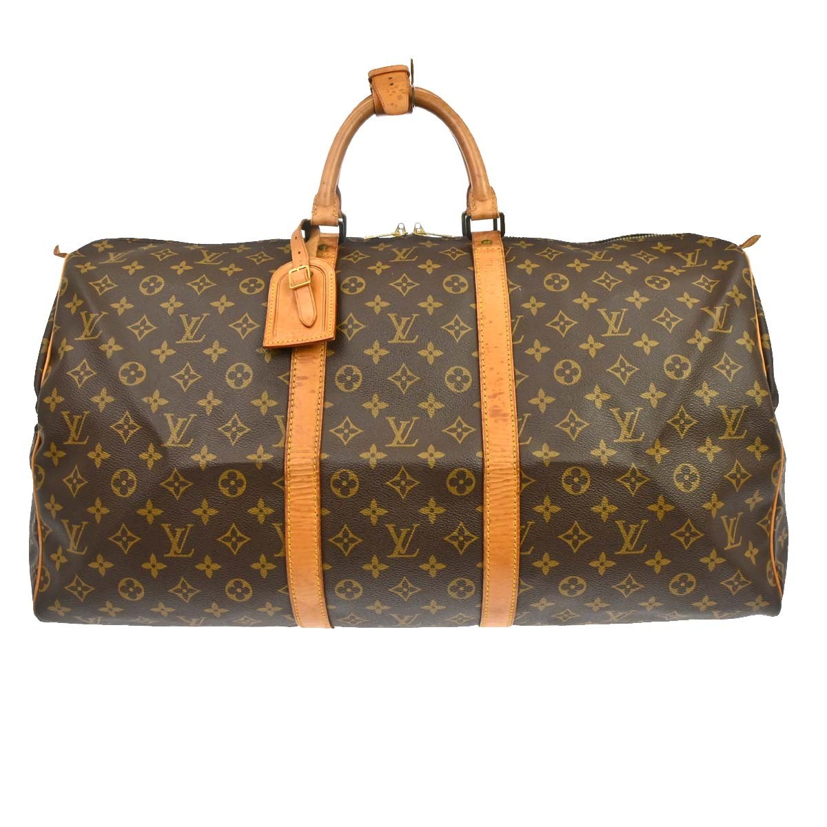 Louis Vuitton Keepall Bag Monogram Canvas Brown Canvas Travel Bag Bag (Pre-Loved)