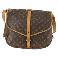 Louis Vuitton Louis Vuitton Saumur Handbag Monogram Canvas Brown Canvas Shoulder Bag Bag (Pre-Loved)