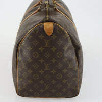 Louis Vuitton Keepall Bag Monogram Canvas Brown Canvas Travel Bag Bag (Pre-Loved)