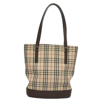 Burberry Nova Check Tote Canvas Check Pattern Beige Canvas Tote Bag Bag (Authentic Pre-Loved)
