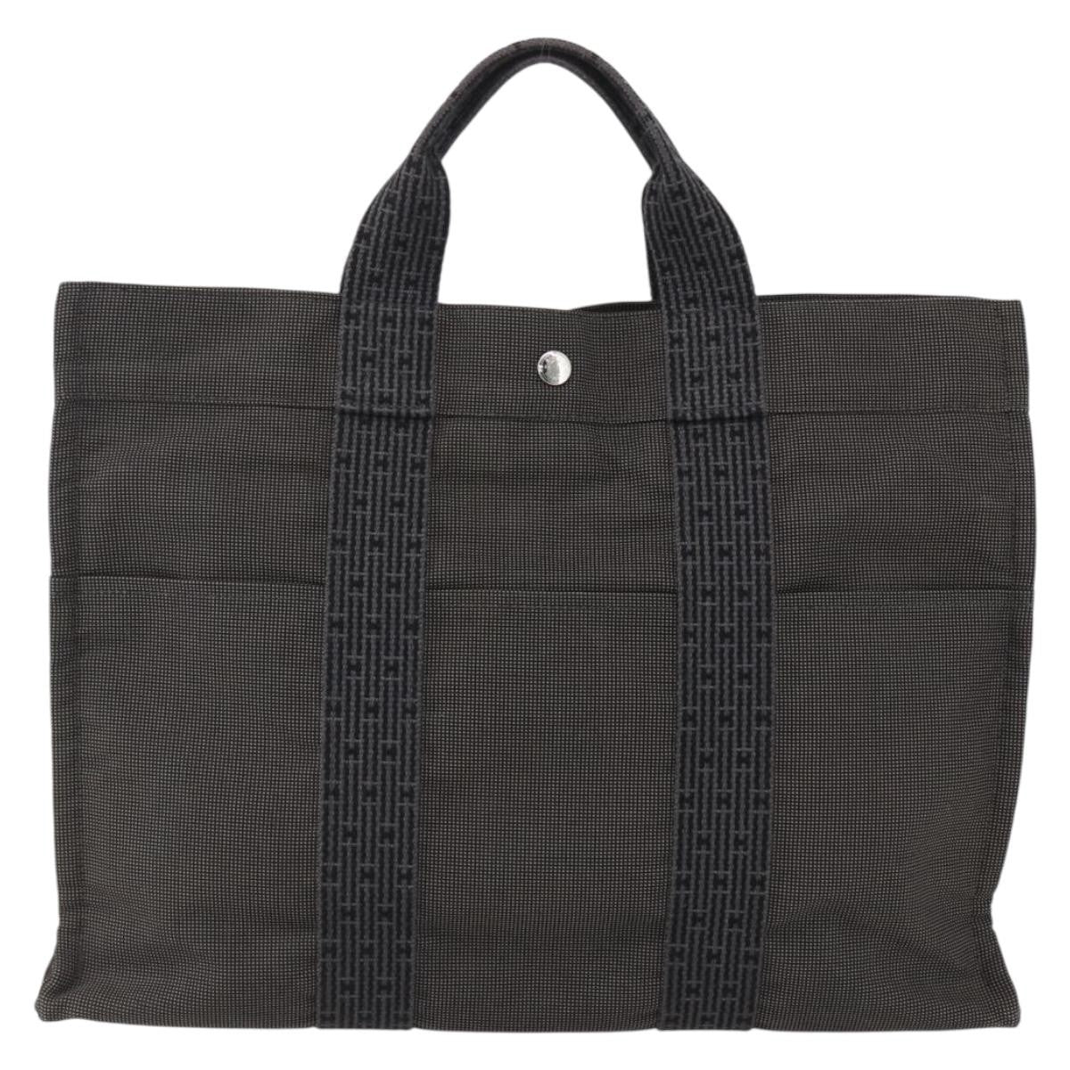 Hermes Fourre-Tout Herline Fourre-Tout Herline Gray Canvas Tote Bag Bag (Authentic Pre-Loved)