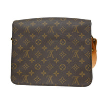 Louis Vuitton Cartouchiere Handbag Monogram Canvas Brown Canvas Shoulder Bag Bag (Authentic Pre-Loved)