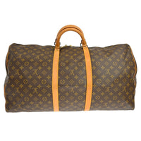 Louis Vuitton Louis Vuitton Keepall Bag Monogram Canvas Brown Canvas Travel Bag Bag (Pre-Loved)