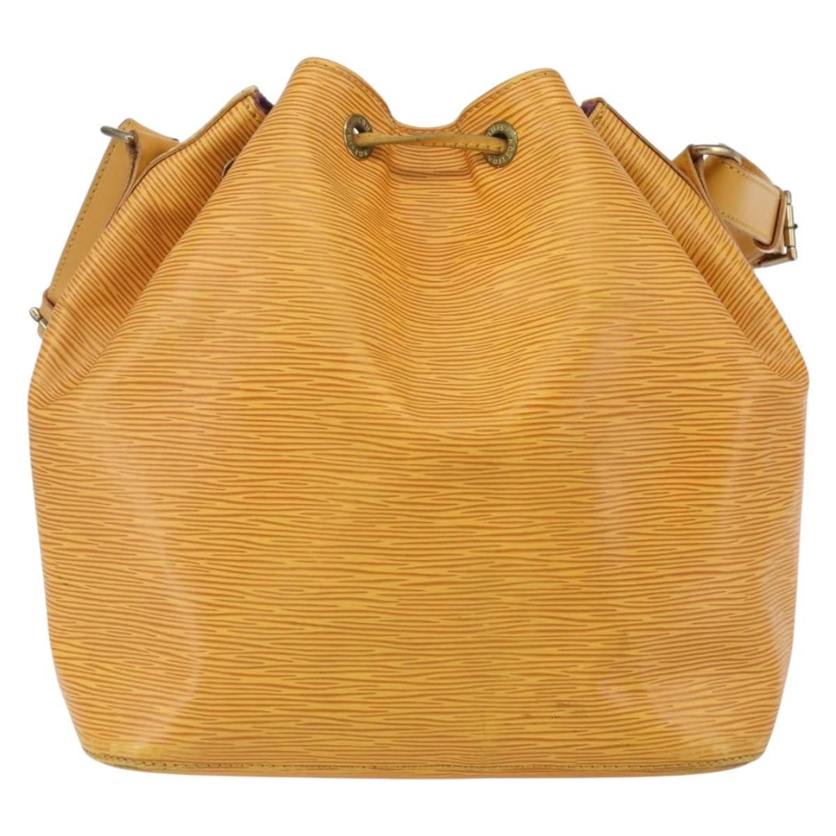 Louis Vuitton Petit Noe Handbag Epi Leather Yellow Leather Shoulder Bag Bag (Authentic Pre-Loved)