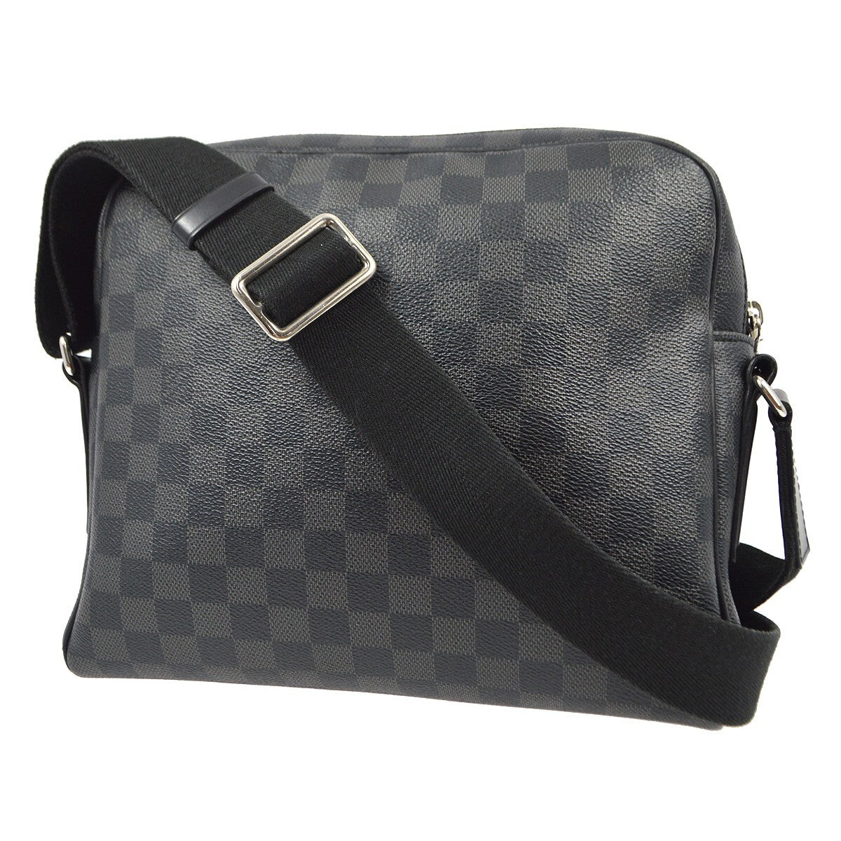 Louis Vuitton Dayton Reporter Bag Damier Graphite Black Canvas Shoulder Bag Bag (Pre-Loved)