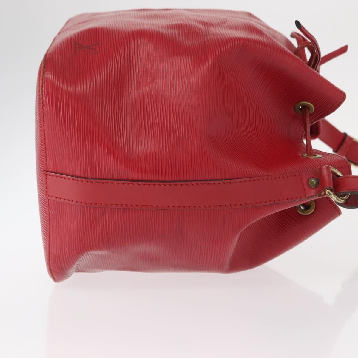 Louis Vuitton Petit Noe Handbag Epi Leather Red Leather Shoulder Bag Bag (Authentic Pre-Loved)