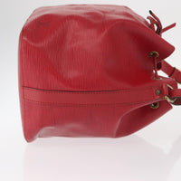 Louis Vuitton Petit Noe Handbag Epi Leather Red Leather Shoulder Bag Bag (Authentic Pre-Loved)