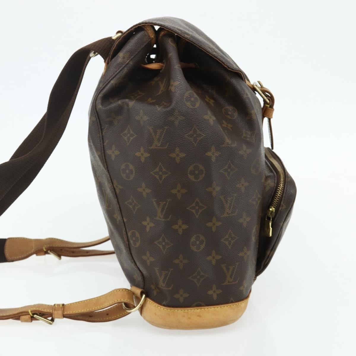 Louis Vuitton Vintage Montsouris Backpack Monogram Canvas Brown Canvas Backpack Bag (Authentic Pre-Loved)