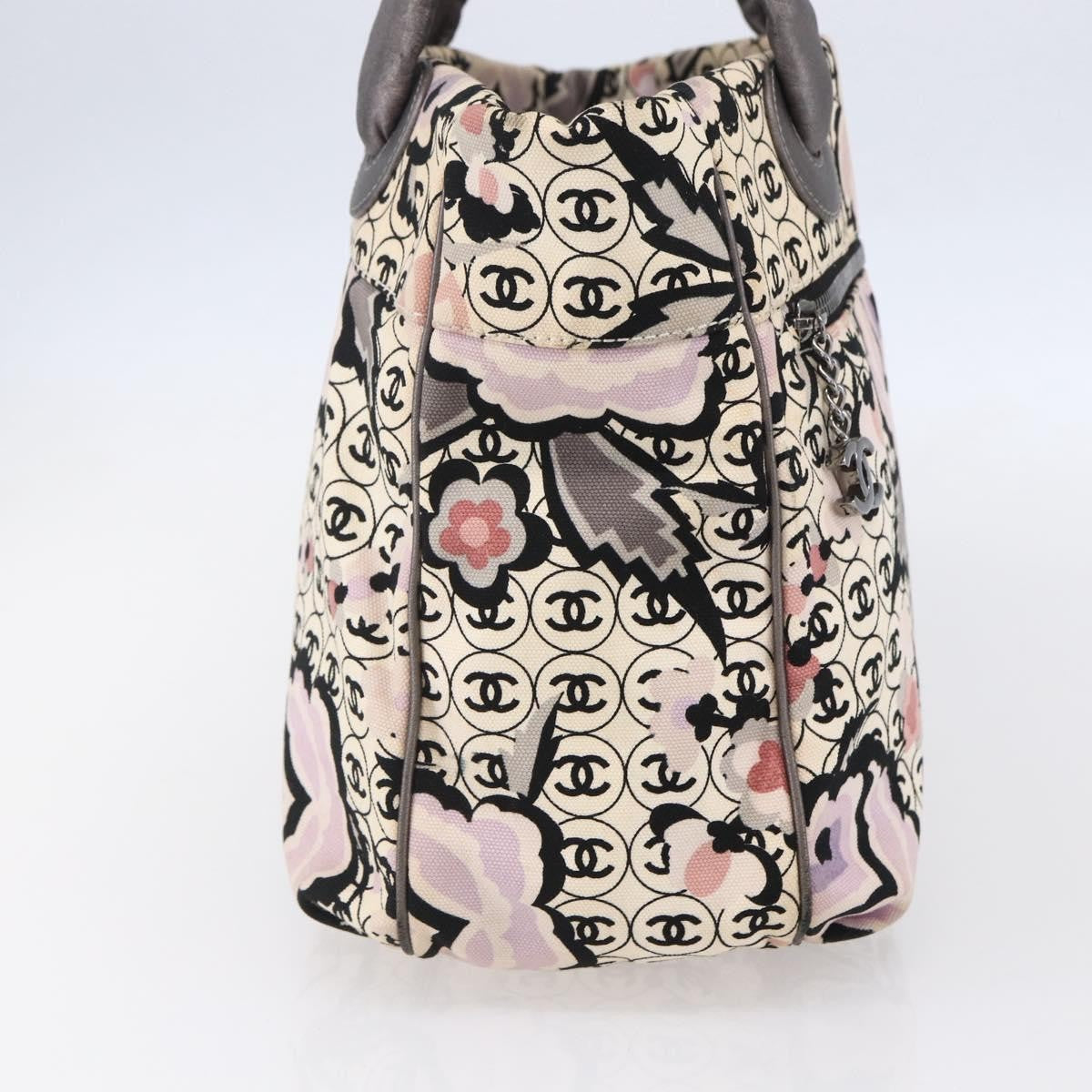 Chanel Chanel Vintage Floral Tote Canvas Beige Canvas Tote Bag Bag (Pre-Loved)
