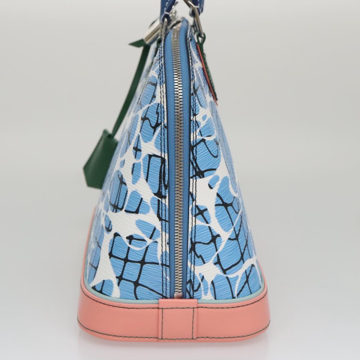 Louis Vuitton Alma Handbag Limited Edition Print Epi Leather Blue Leather Handbag (Authentic Pre-Loved)
