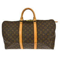 Louis Vuitton Louis Vuitton Keepall Bag Monogram Canvas Brown Canvas Travel Bag Bag (Pre-Loved)