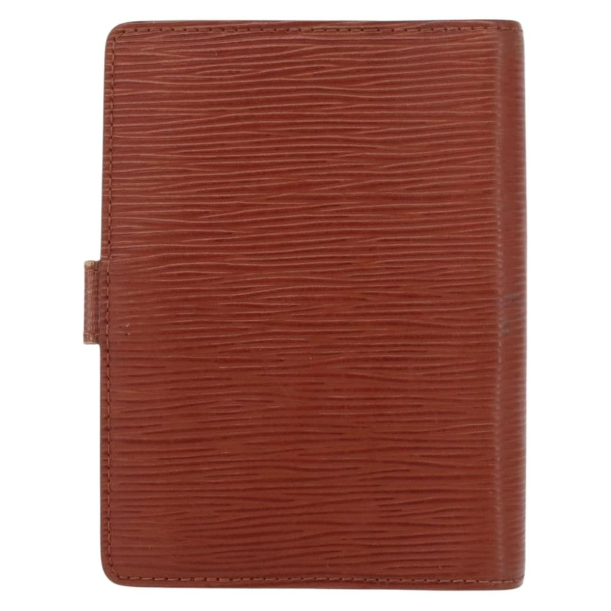 Louis Vuitton Agenda Cover Epi Leather Brown Leather Wallets Accessory (Authentic Pre-Loved)