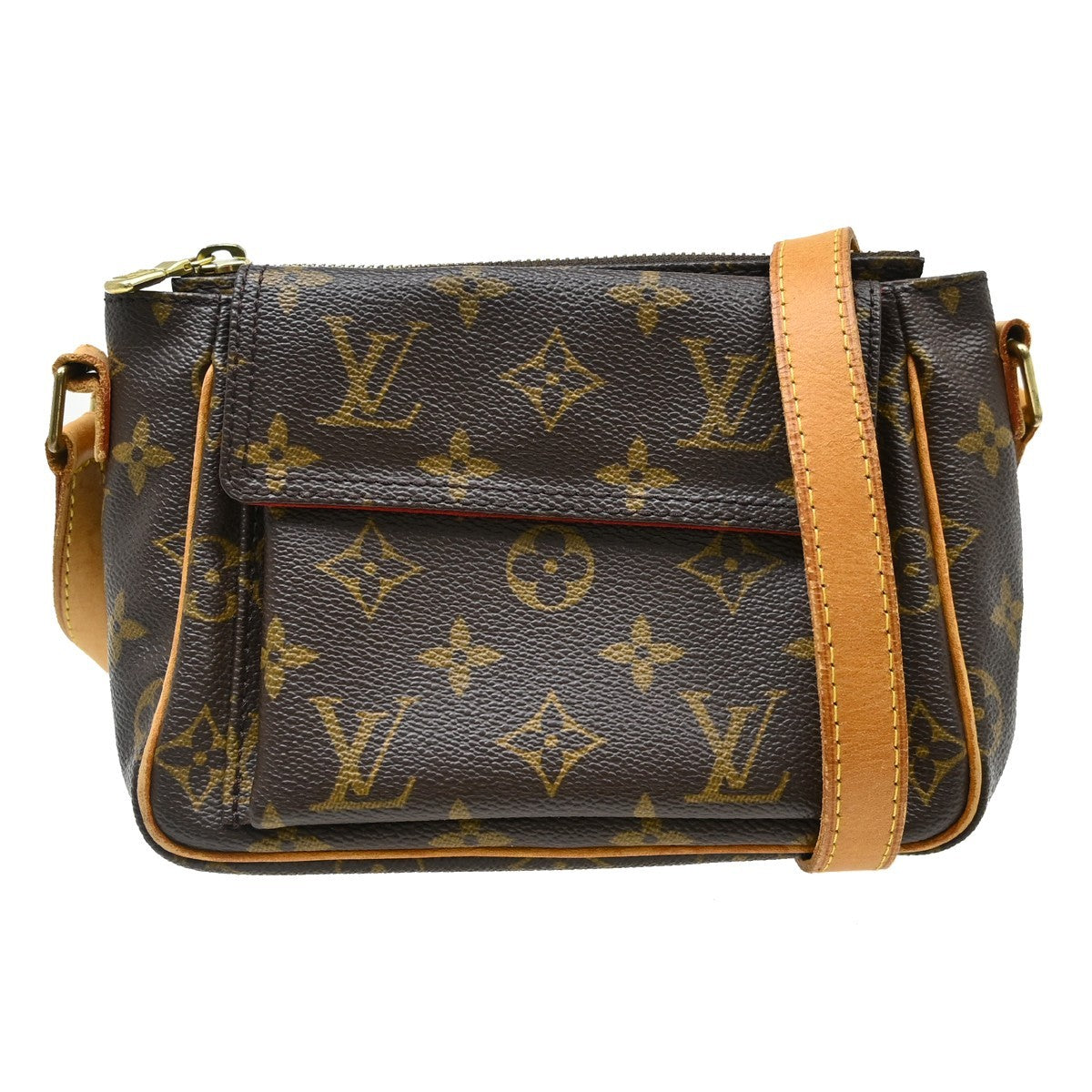 Louis Vuitton Viva Cite Handbag Monogram Canvas Brown Canvas Shoulder Bag Bag (Authentic Pre-Loved)