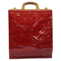 Louis Vuitton Stanton Handbag Monogram Vernis Red Patent_Leather Tote Bag Bag (Authentic Pre-Loved)