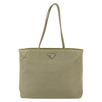 Prada Prada Vintage Zip Tote Tessuto Ecru Nylon Tote Bag Bag (Pre-Loved)