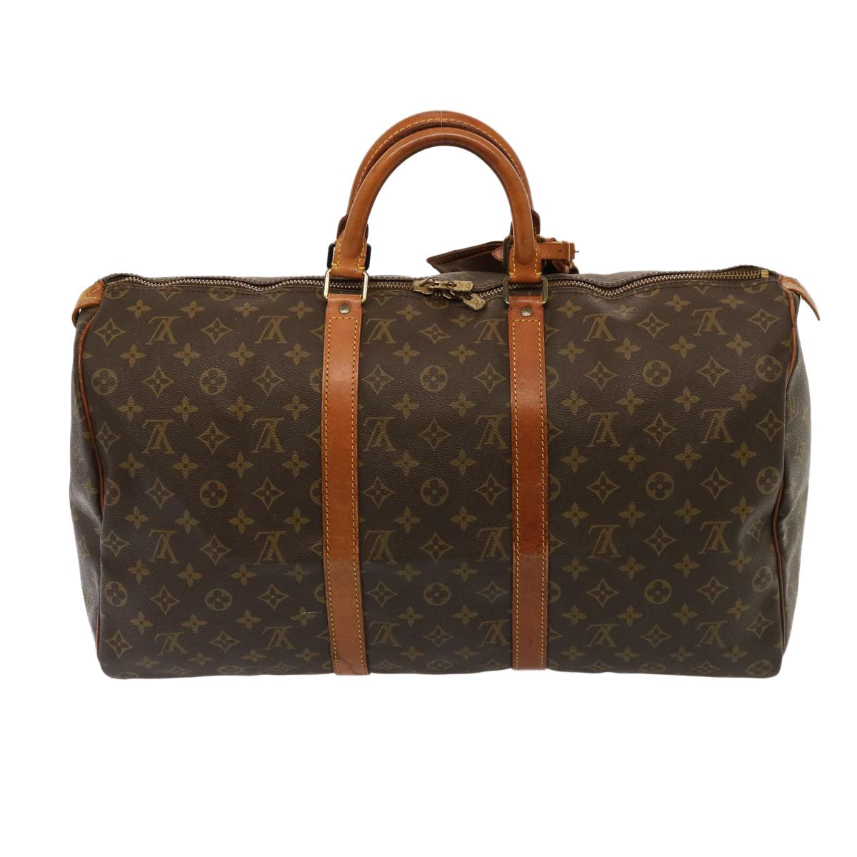 Louis Vuitton Louis Vuitton Keepall Bag Monogram Canvas Brown Canvas Travel Bag Bag (Pre-Loved)