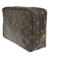 Louis Vuitton Trousse Toilette Monogram Canvas Brown Leather Clutche & Pouche Bag (Authentic Pre-Loved)