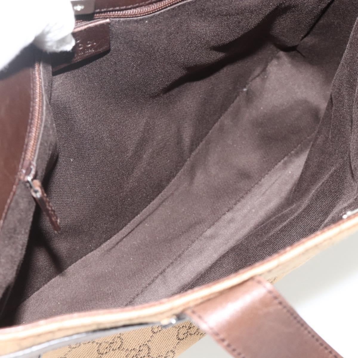 Gucci Vintage Tote Canvas Beige Canvas Tote Bag Bag (Pre-Loved)