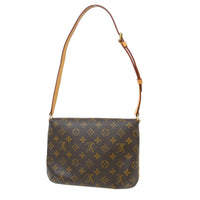 Louis Vuitton Musette Tango Handbag Monogram Canvas Brown Canvas Shoulder Bag Bag (Authentic Pre-Loved)