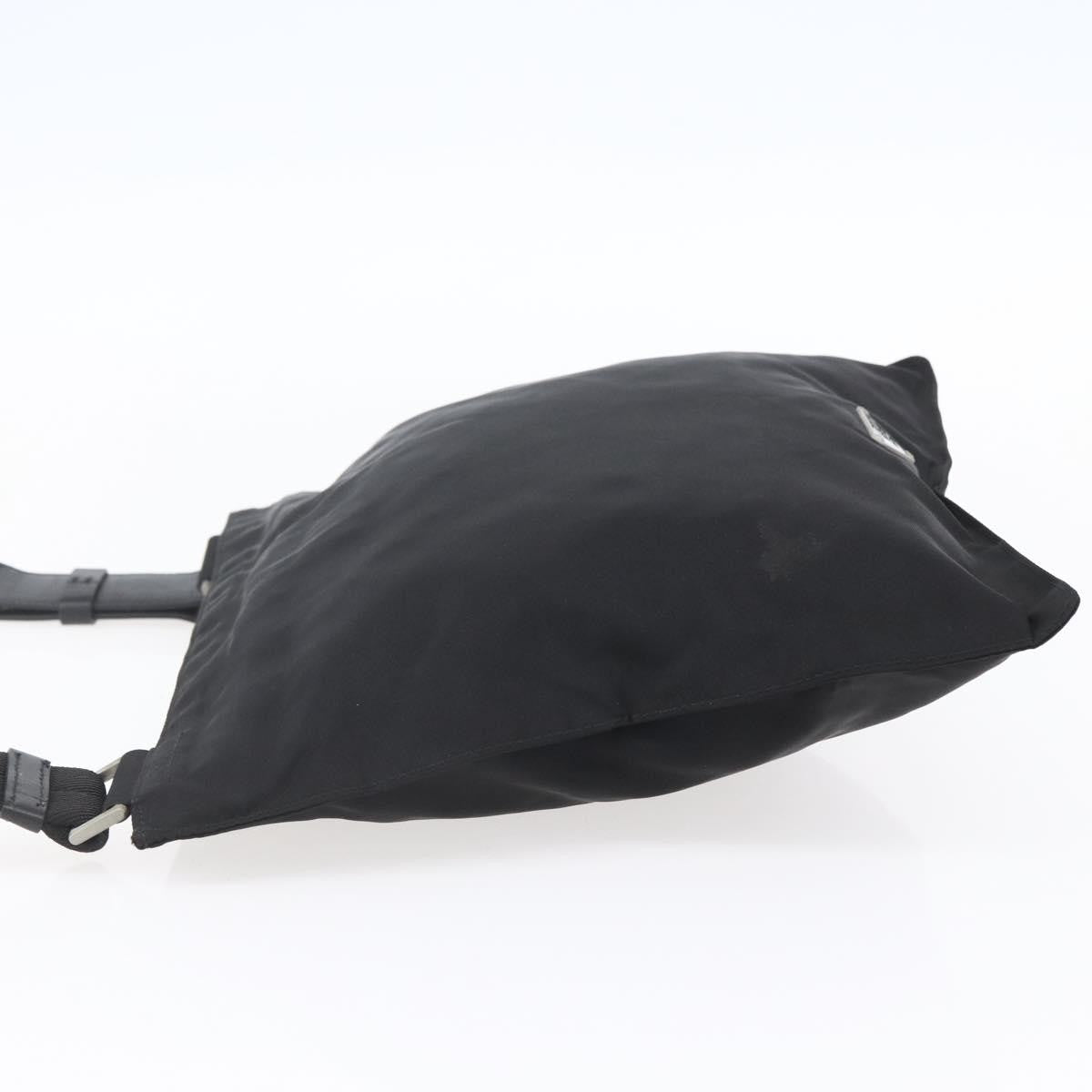 Prada Flat Messenger Bag Tessuto Black Nylon Shoulder Bag Bag (Pre-Loved)