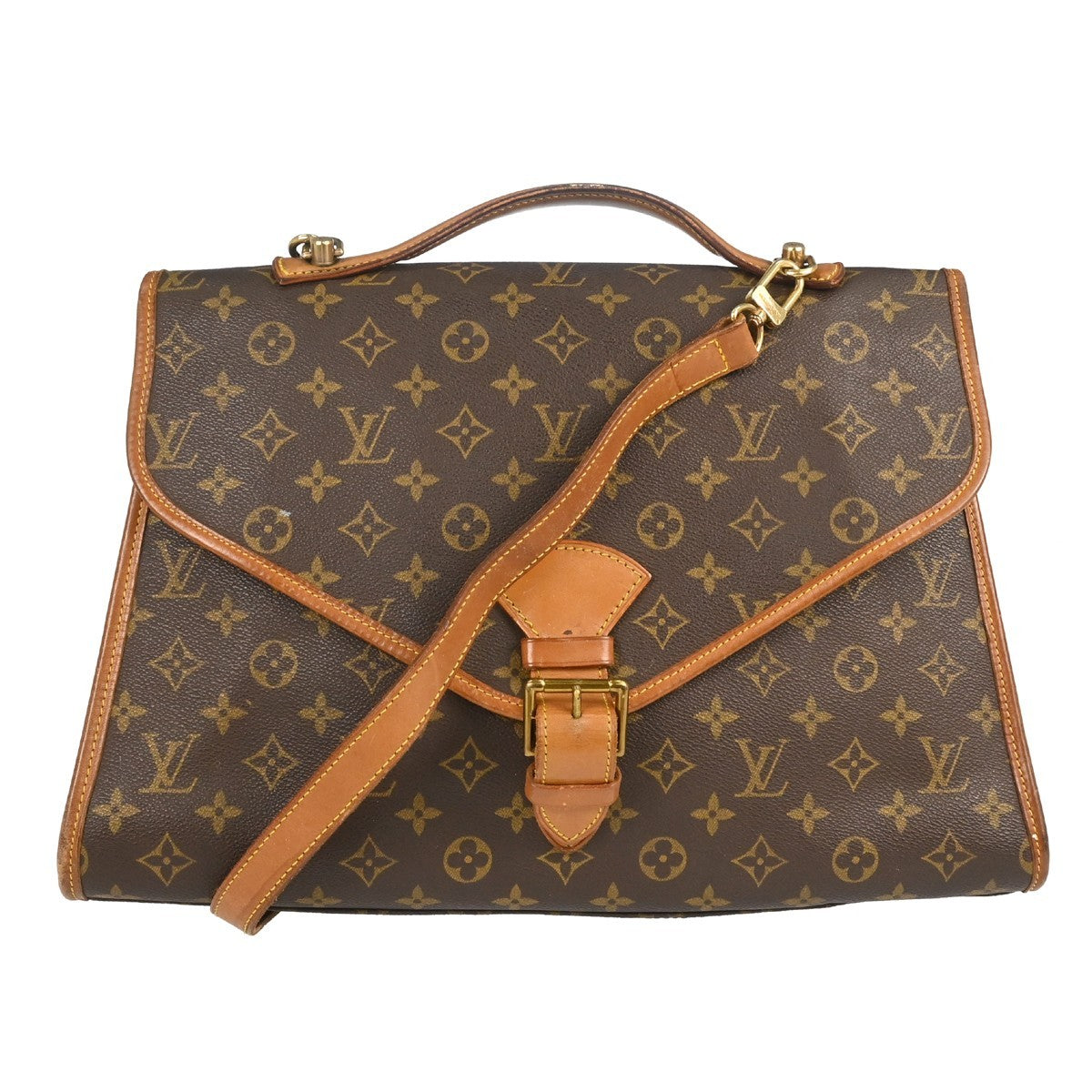 Louis Vuitton Louis Vuitton Beverly Briefcase Monogram Canvas Brown Canvas Briefcase Bag (Pre-Loved)