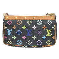 Louis Vuitton Pochette Accessoires Monogram Multicolor Multicolour Leather Clutche & Pouche Bag (Authentic Pre-Loved)