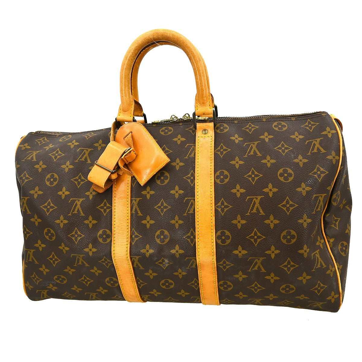 Louis Vuitton Keepall Bag Monogram Canvas Brown Canvas Travel Bag Bag (Pre-Loved)