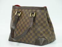 Louis Vuitton Hampstead Handbag Damier Brown Canvas Tote Bag Bag (Authentic Pre-Loved)