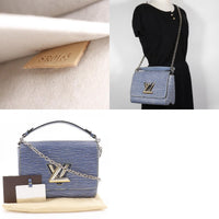 Louis Vuitton Twist Handbag Epi Leather Blue Leather Shoulder Bag Bag (Pre-Loved)