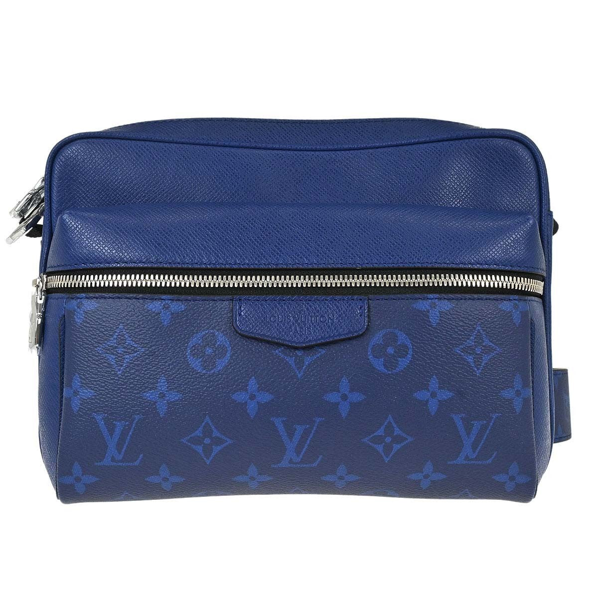 Louis Vuitton Outdoor Bumbag Monogram Taigarama Blue Leather Shoulder Bag Bag (Authentic Pre-Loved)