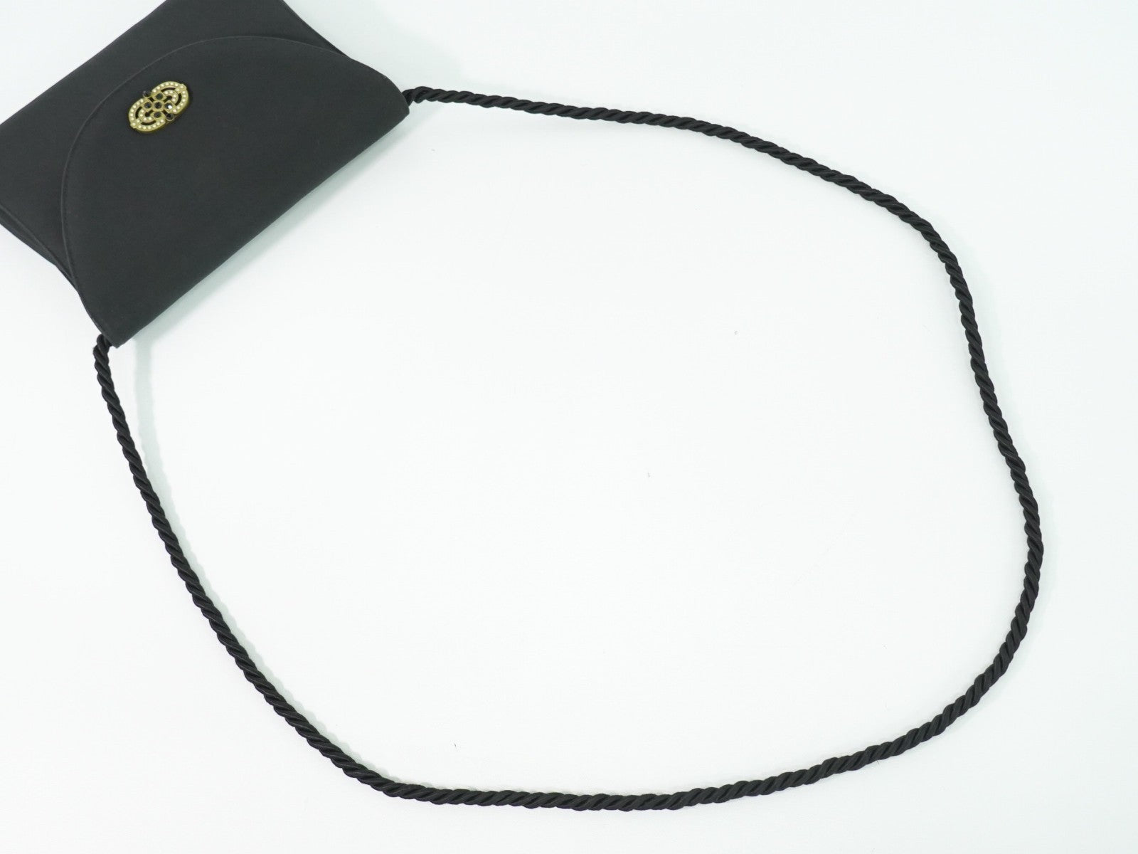 Salvatore Ferragamo Vintage Shoulder Bag Nylon Black Nylon Shoulder Bag Bag (Pre-Loved)