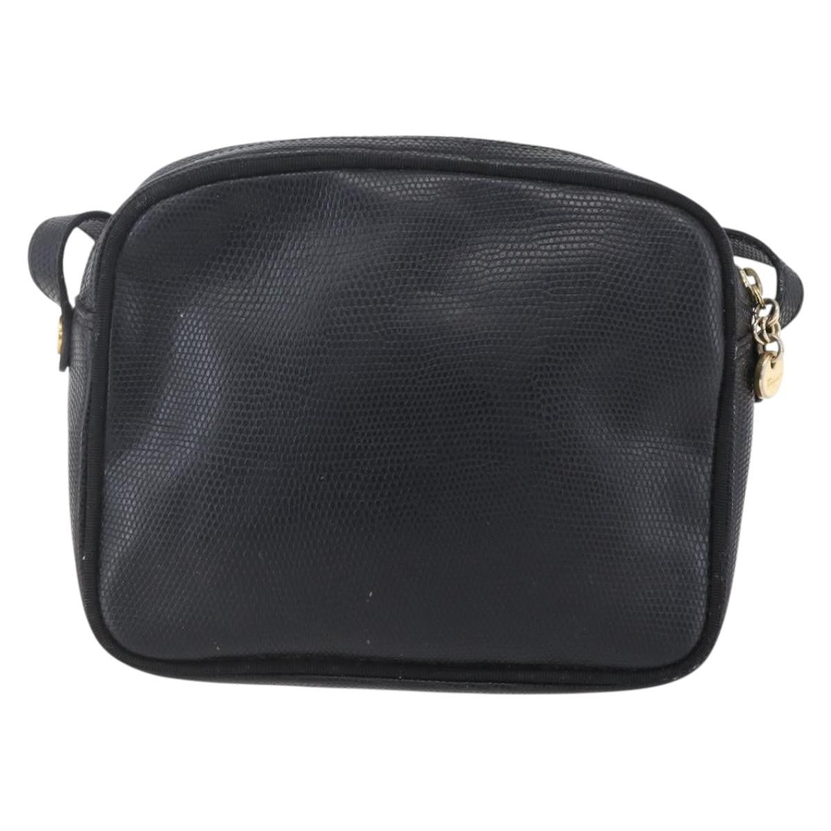 Salvatore Ferragamo Vara Bow Camera Shoulder Bag Leather Black Leather Shoulder Bag Bag (Authentic Pre-Loved)
